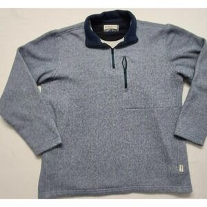 Magellan Outdoor Moisture Wick men's heather blue 1/4 zip pullover sweatshirt Sm